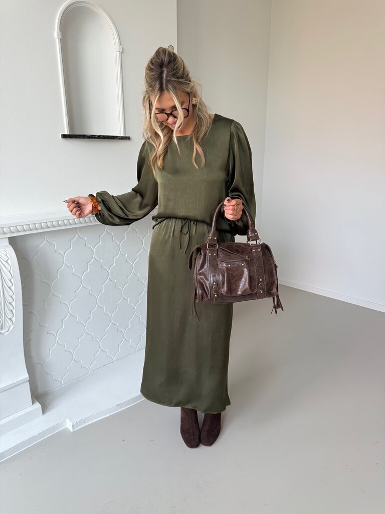 Manon top army green