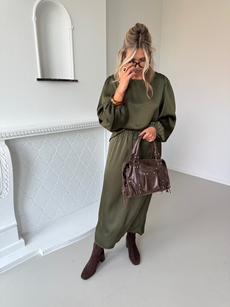 Manon top army green