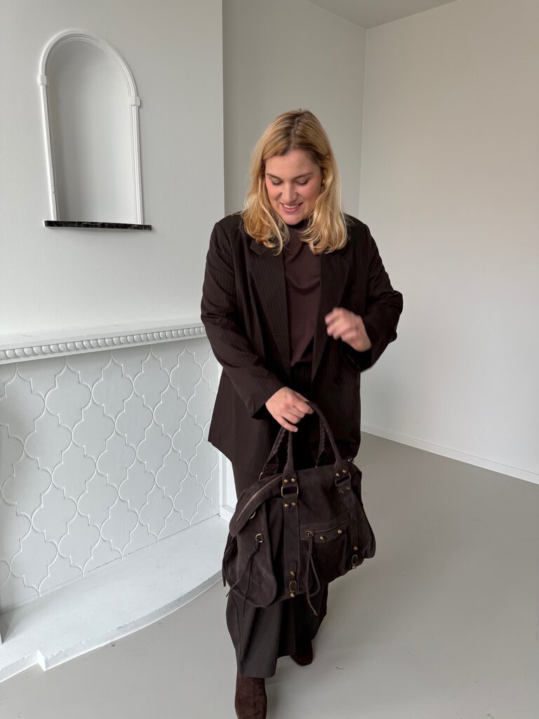 Alden blazer dark brown