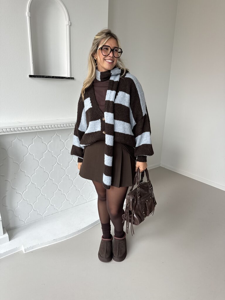 Lilou skirt chocolate brown