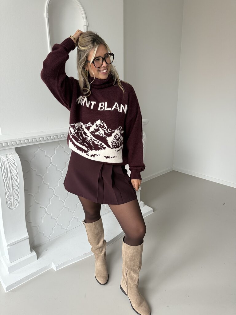 Lilou skirt burgundy