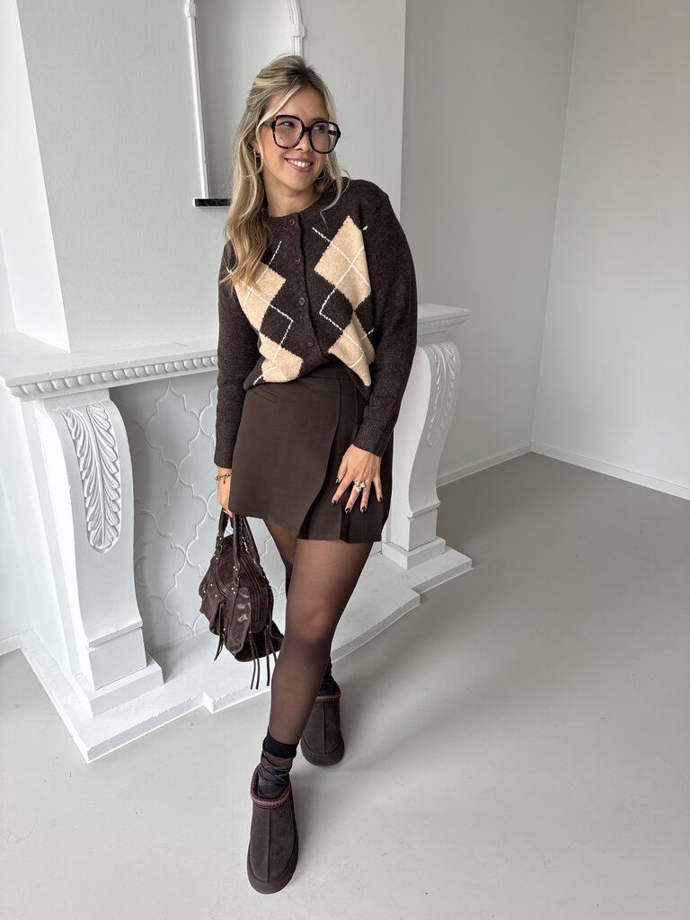 Zola cardigan brown