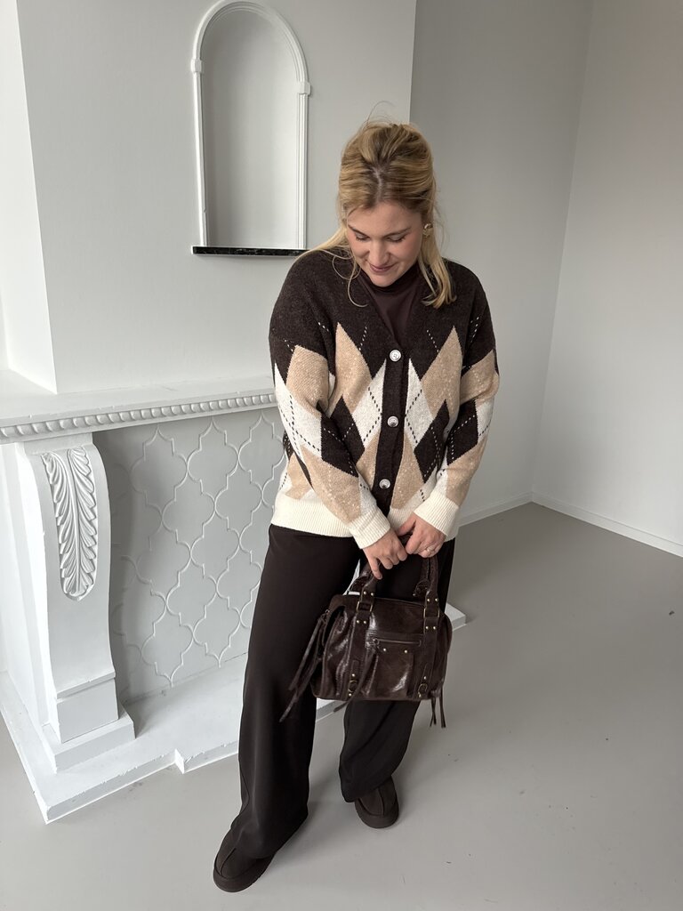 Autumn cardigan brown