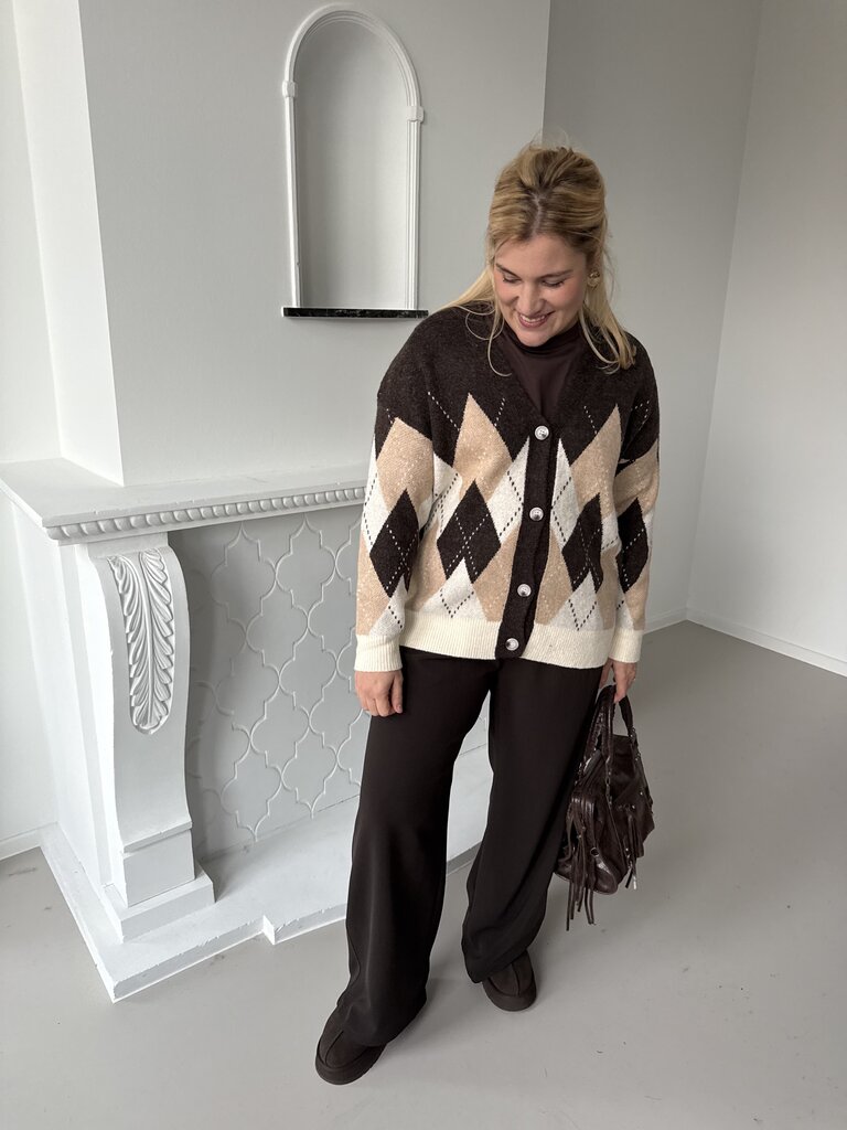Autumn cardigan brown