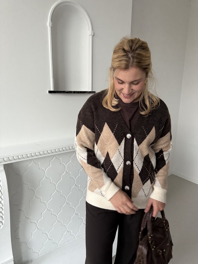 Autumn cardigan brown