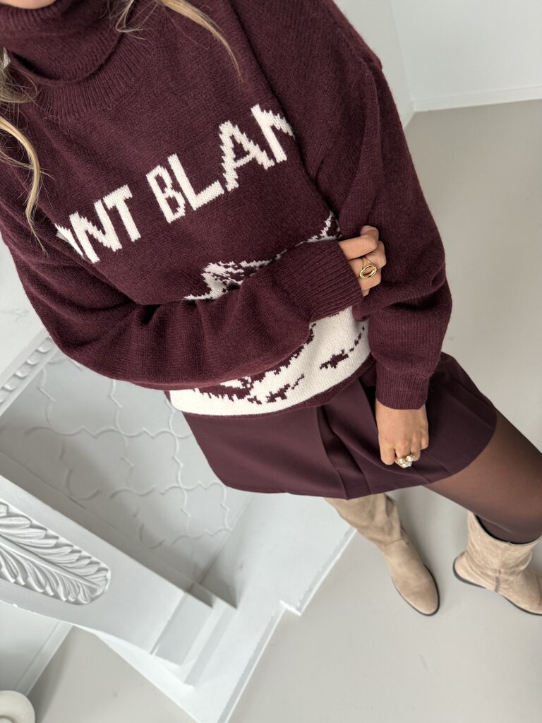 Ski knit burgundy