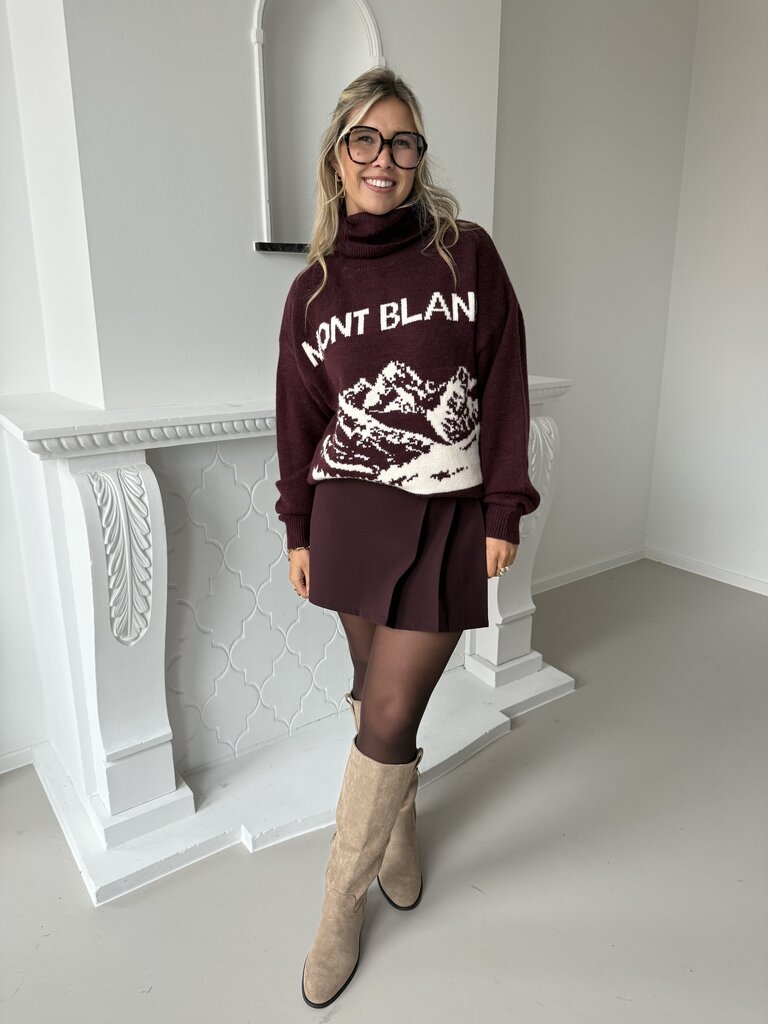 Ski knit burgundy