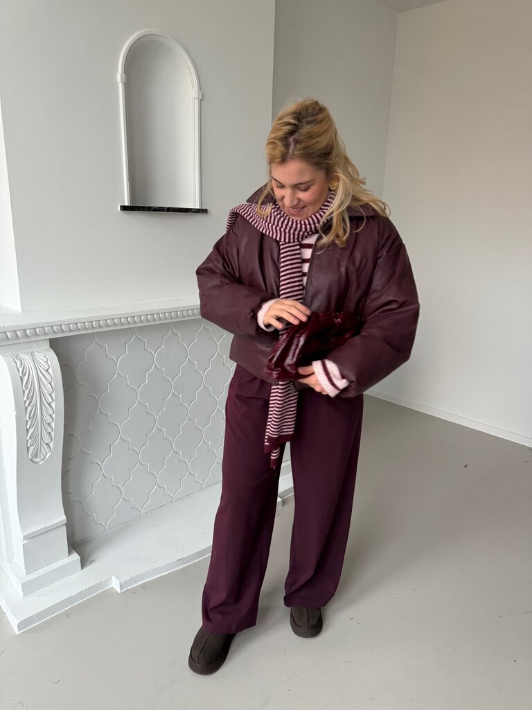 Cala bomber jacket burgundy