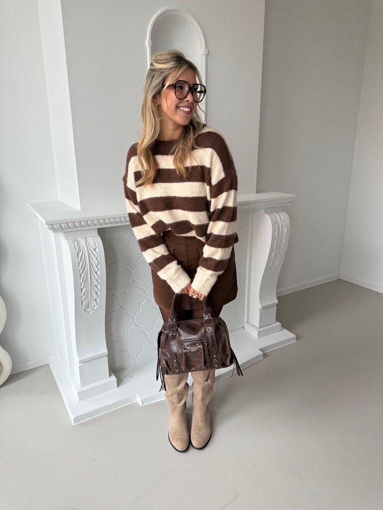 Jolene knit brown/beige