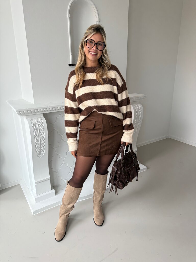 Jolene knit brown/beige