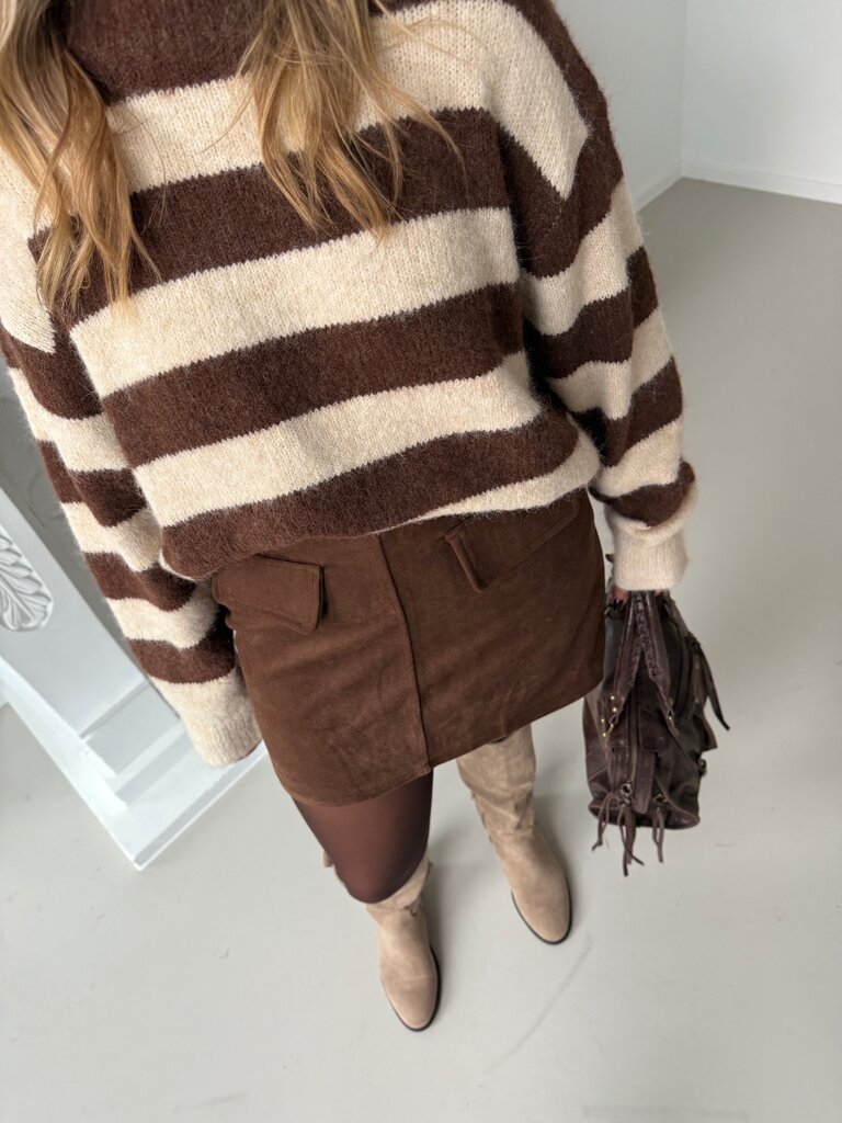 Jolene knit brown/beige