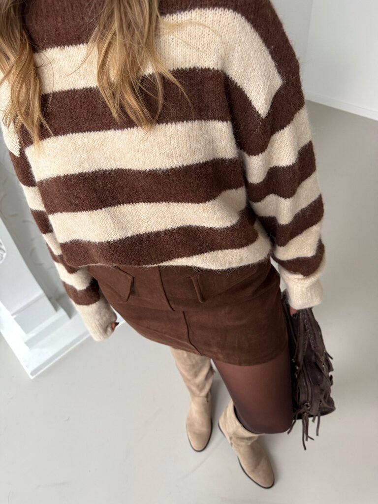 Jolene knit brown/beige