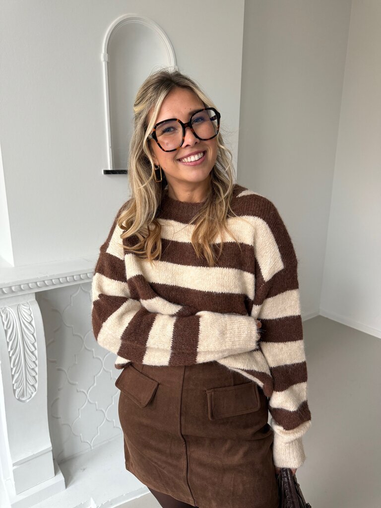 Jolene knit brown/beige