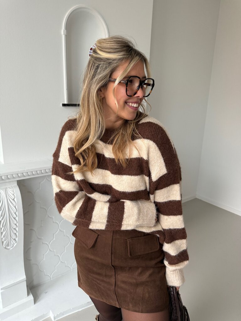 Jolene knit brown/beige