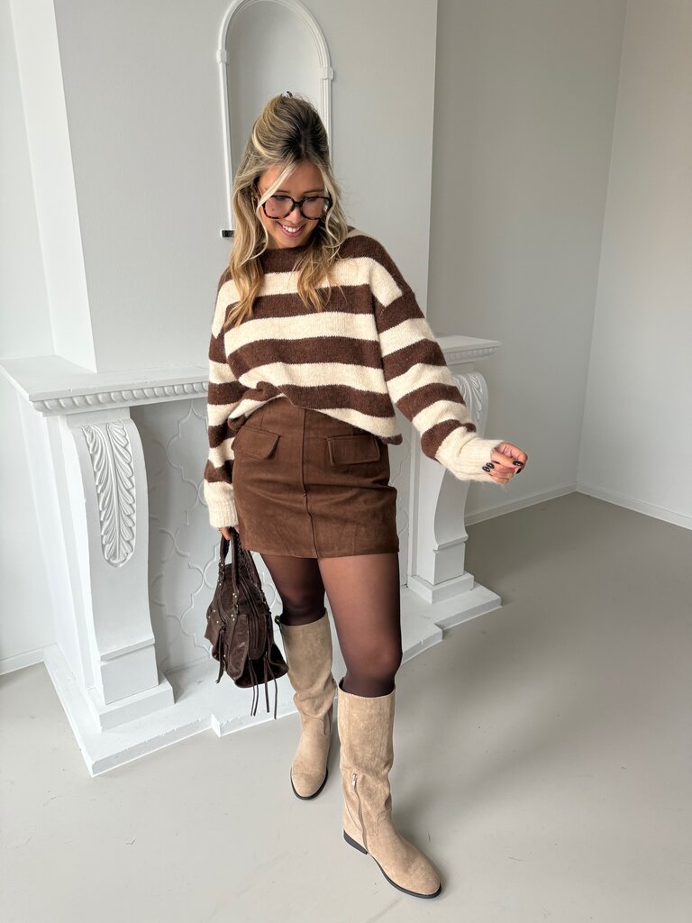 Jolene knit brown/beige
