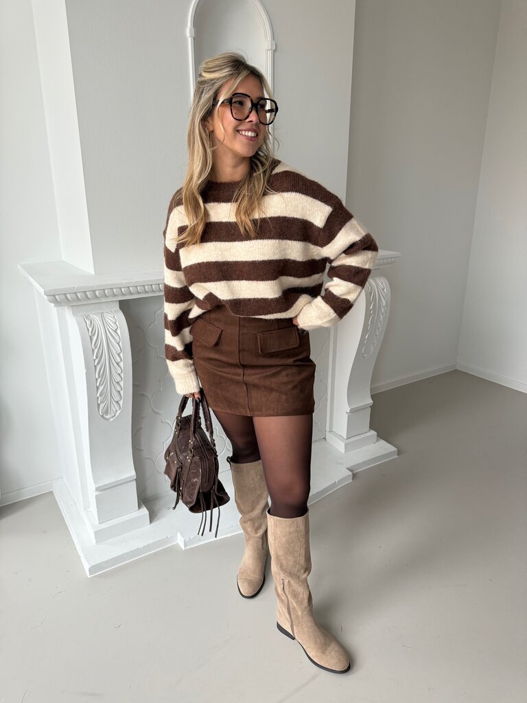 Jolene knit brown/beige