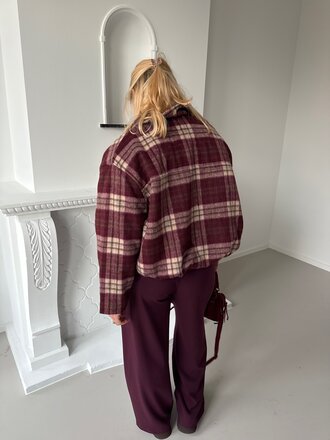 Lou jacket burgundy/brown