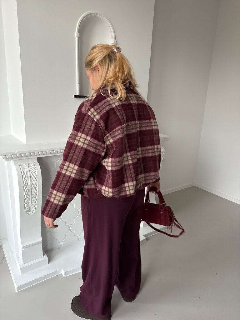 Lou jacket burgundy/brown