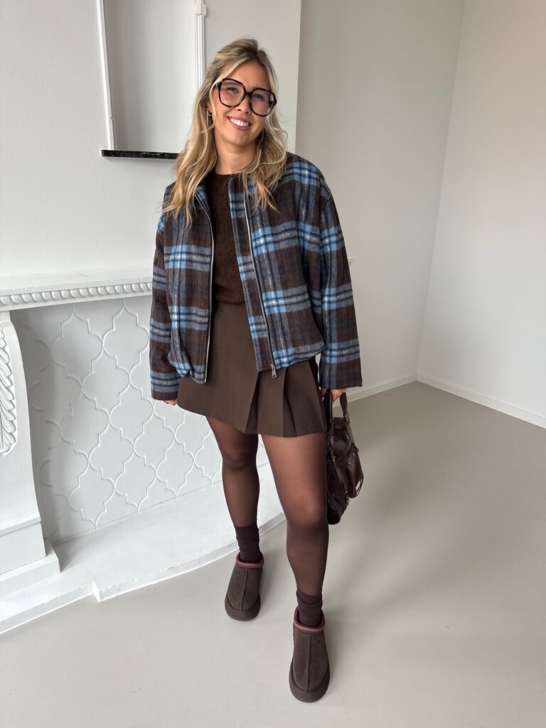 Lou jacket brown/blue