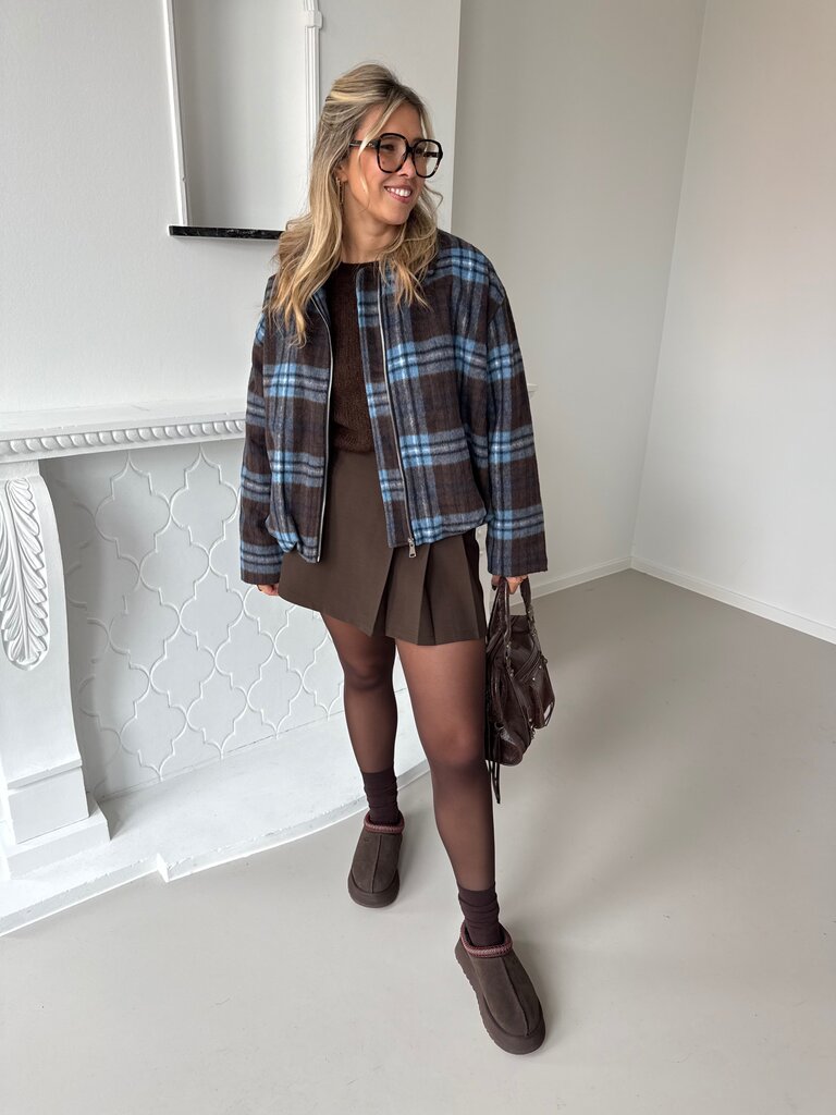 Lou jacket brown/blue