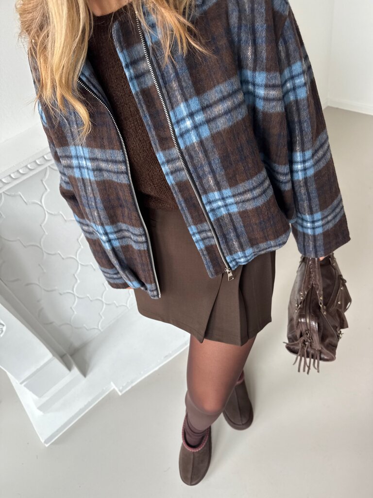 Lou jacket brown/blue