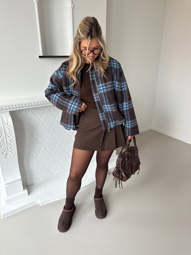 Lou jacket brown/blue