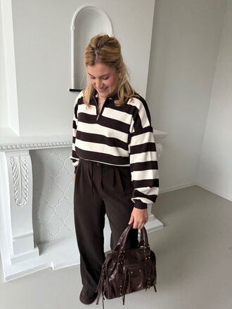 Julia polo knit brown