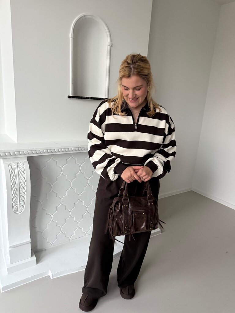 Julia polo knit brown