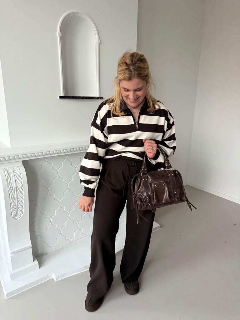 Julia polo knit brown