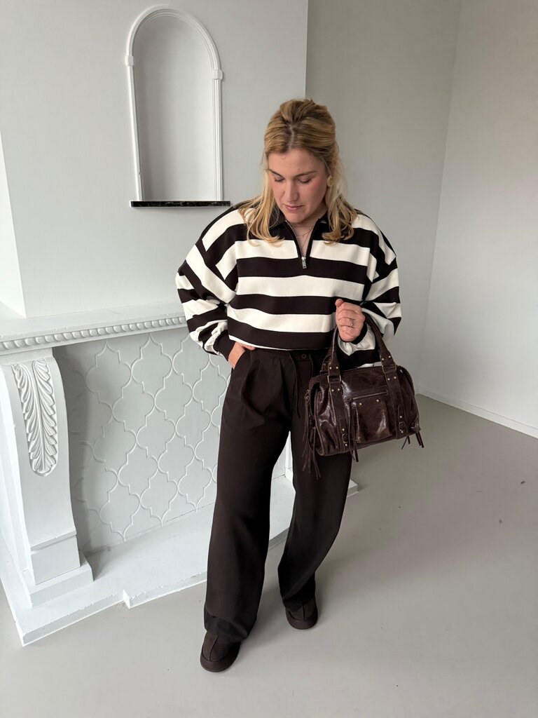 Julia polo knit brown