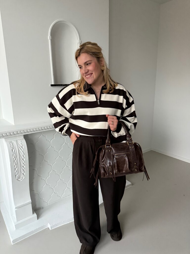 Julia polo knit brown