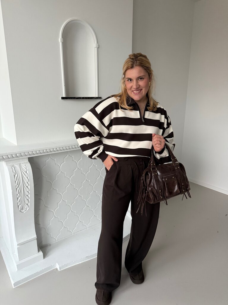 Julia polo knit brown