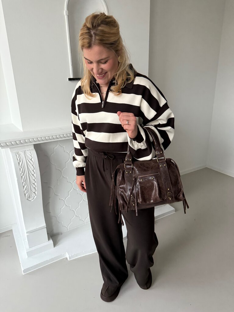 Julia polo knit brown