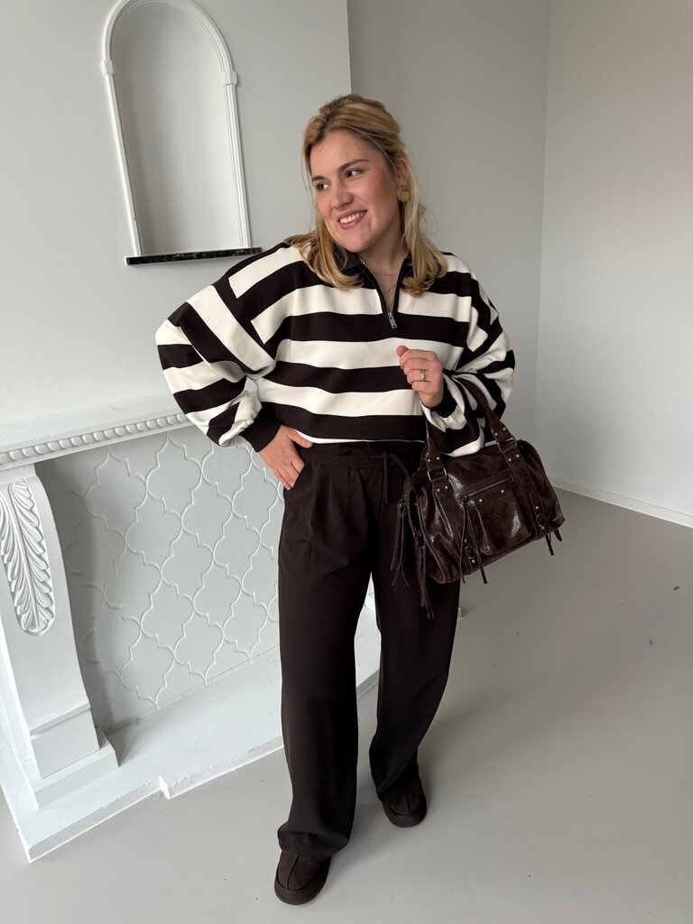 Julia polo knit brown