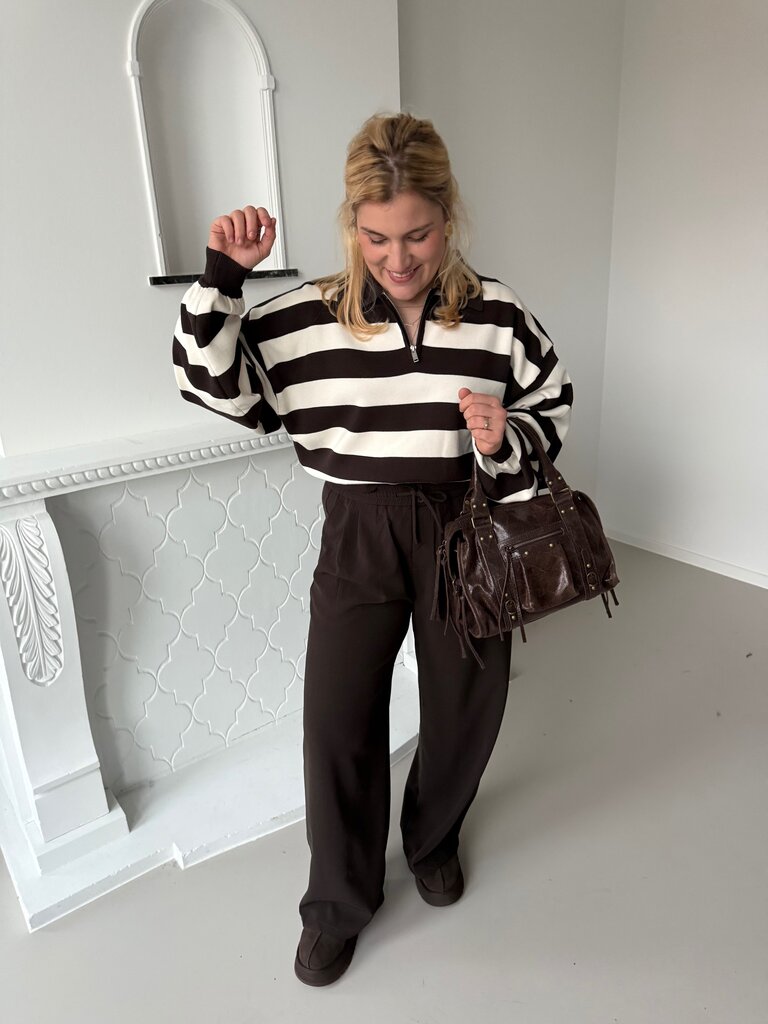 Julia polo knit brown