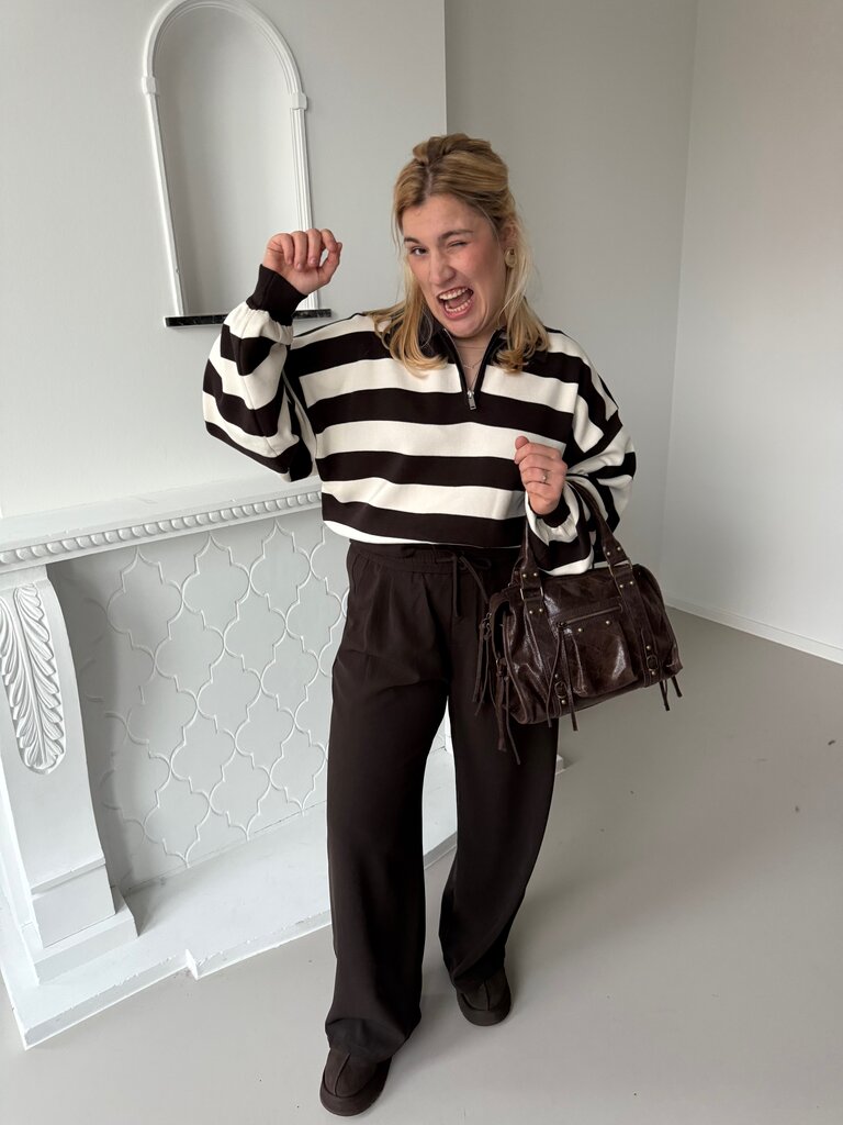 Julia polo knit brown