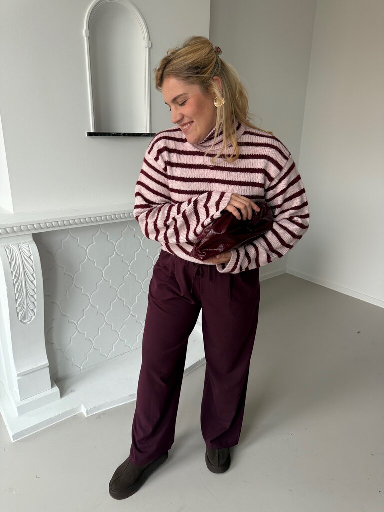 Rosanna knit pink/burgundy