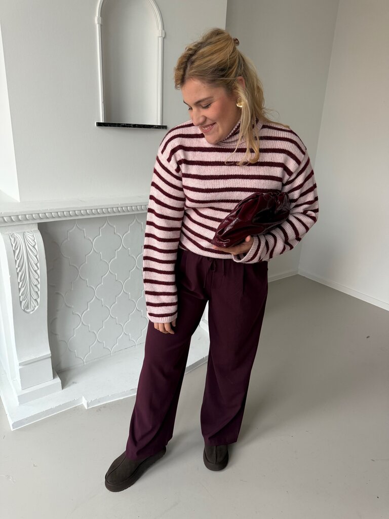 Rosanna knit pink/burgundy