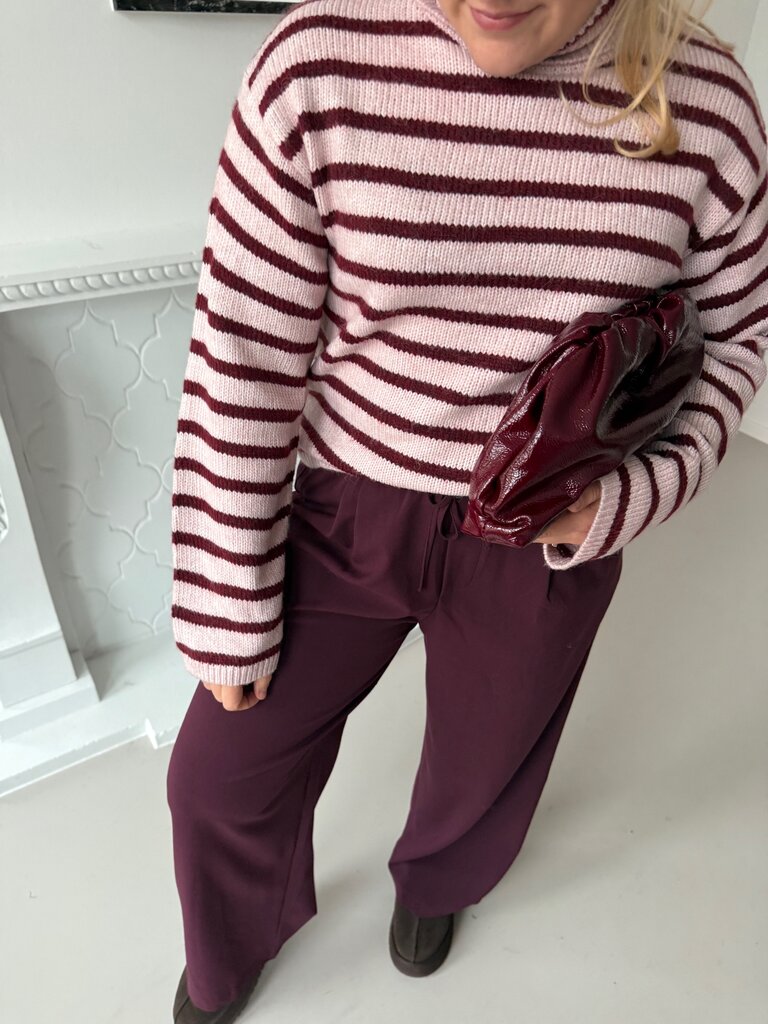 Rosanna knit pink/burgundy