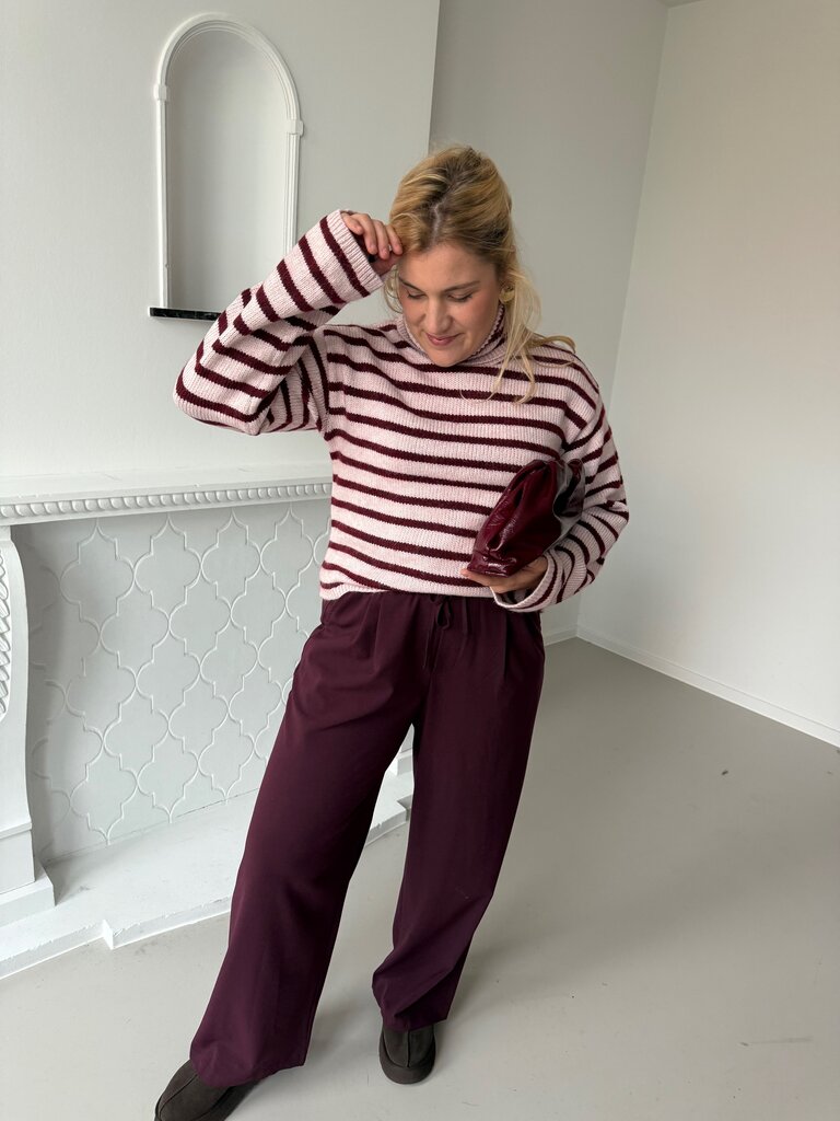 Rosanna knit pink/burgundy