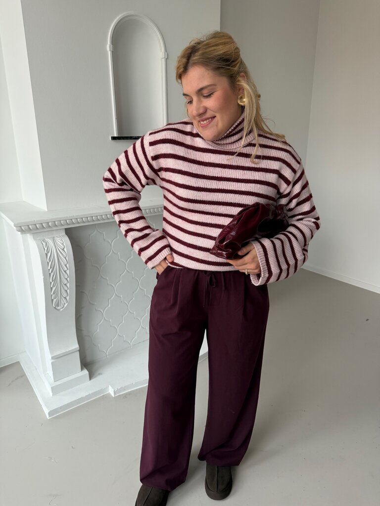 Rosanna knit pink/burgundy