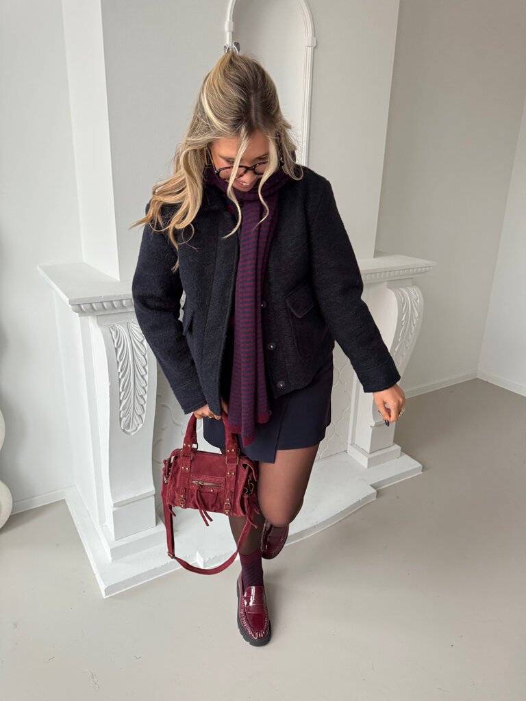 Sanne short jacket blue