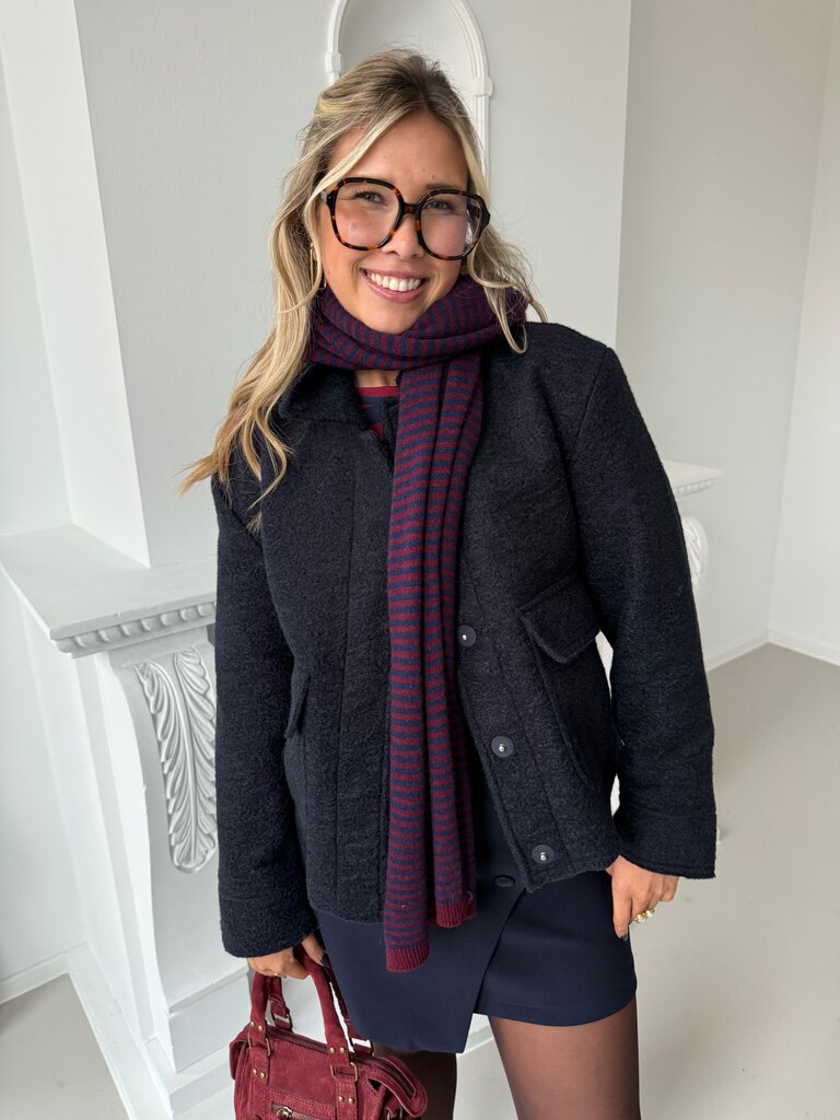 Sanne short jacket blue