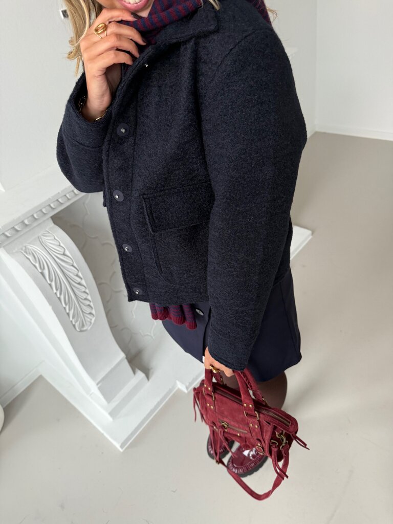 Sanne short jacket blue