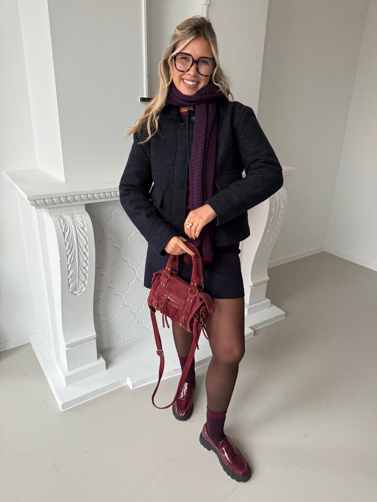 Sanne short jacket blue