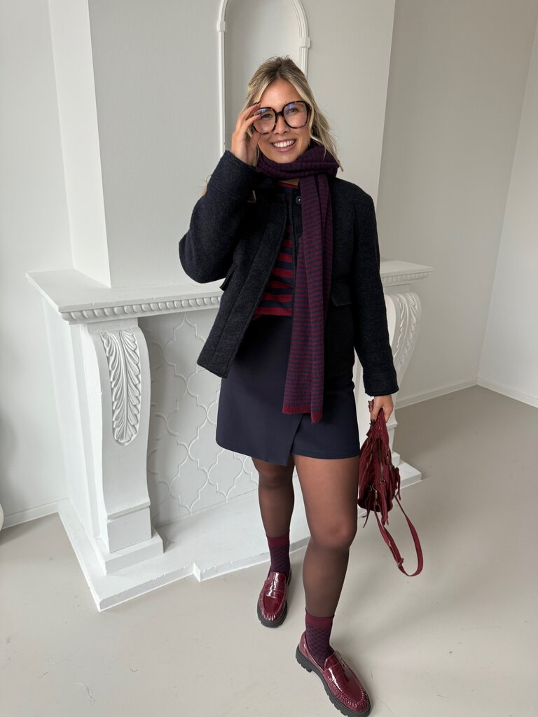 Sanne short jacket blue