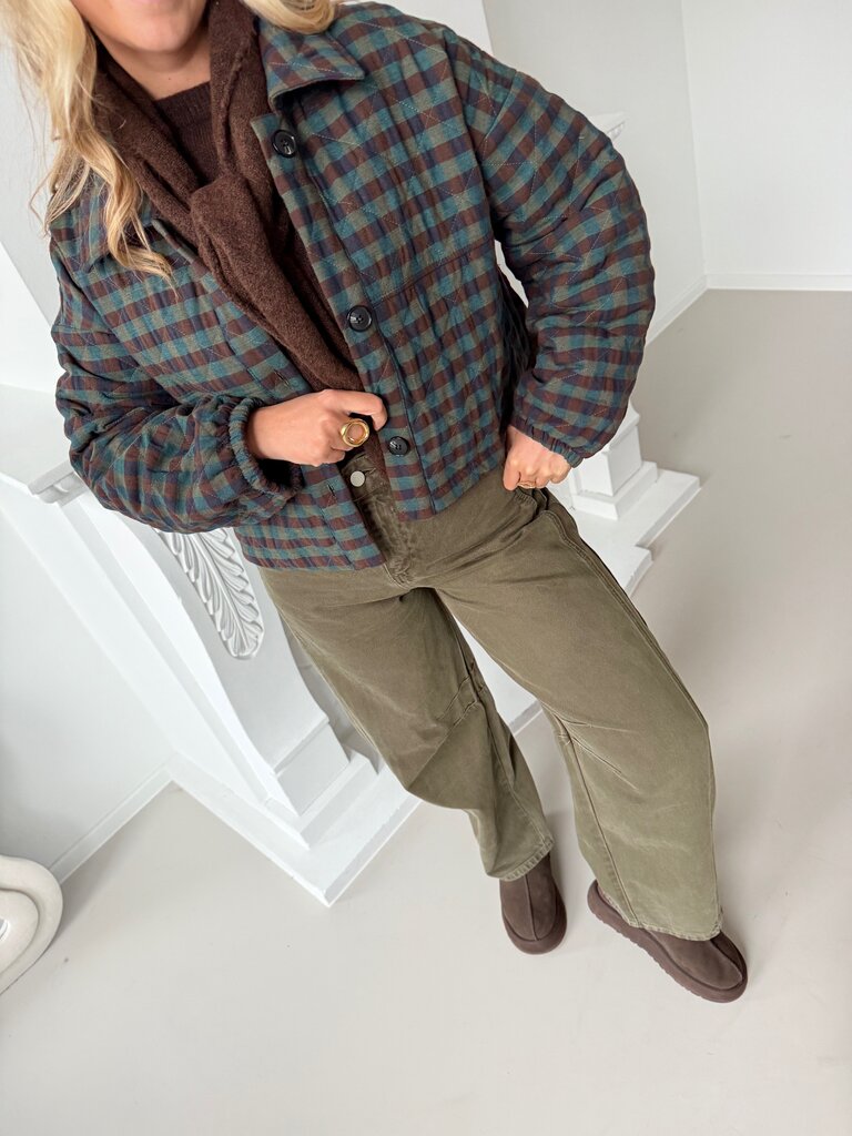 Tess barrel  jeans khaki