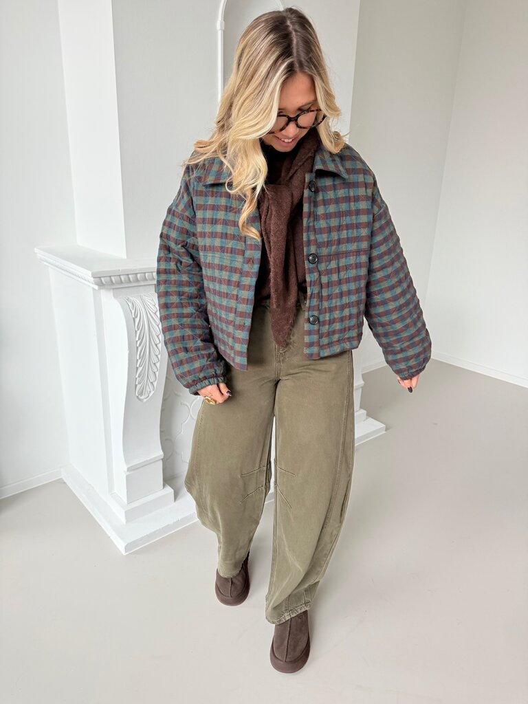 Tess barrel  jeans khaki