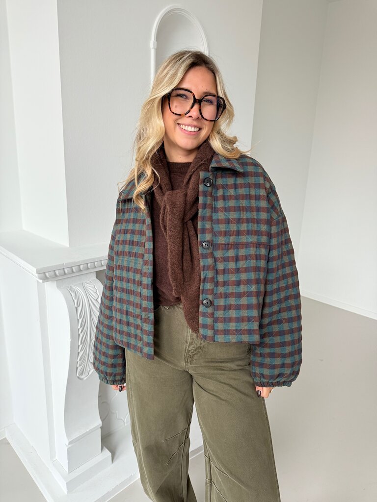 Vicky jacket brown/green