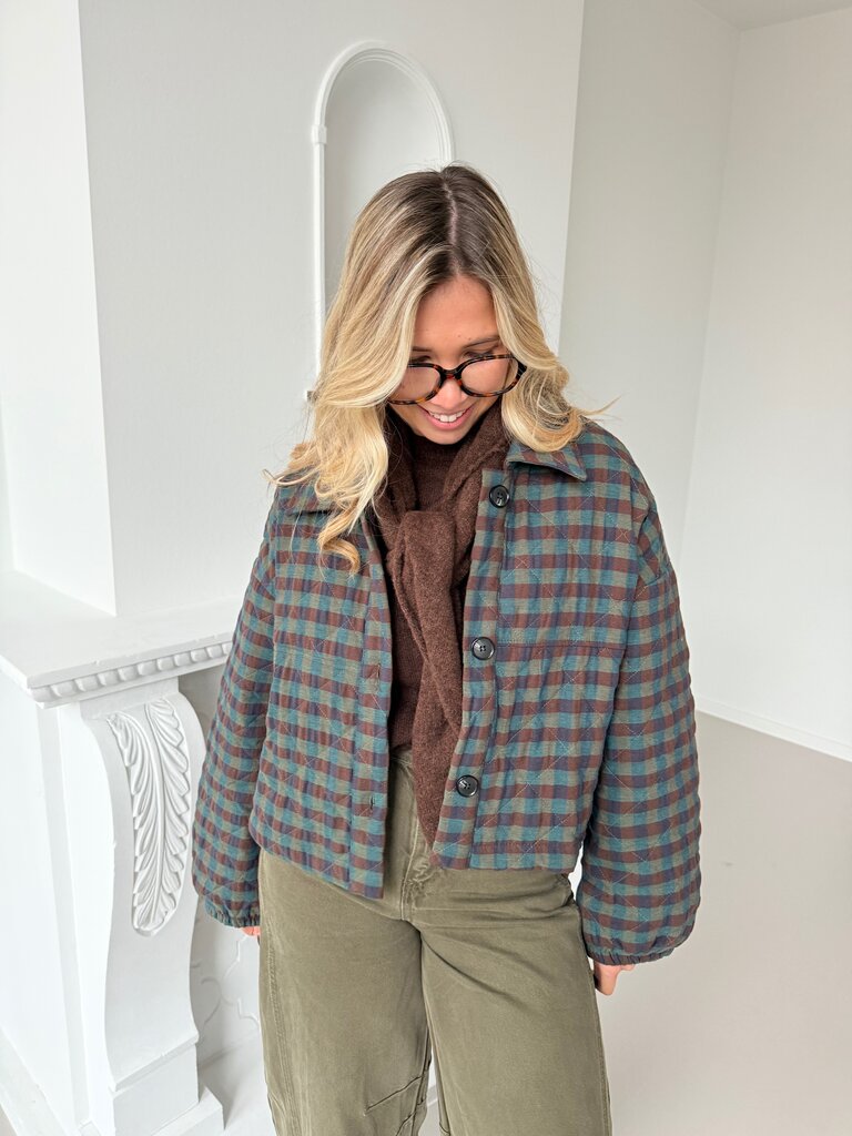Vicky jacket brown/green